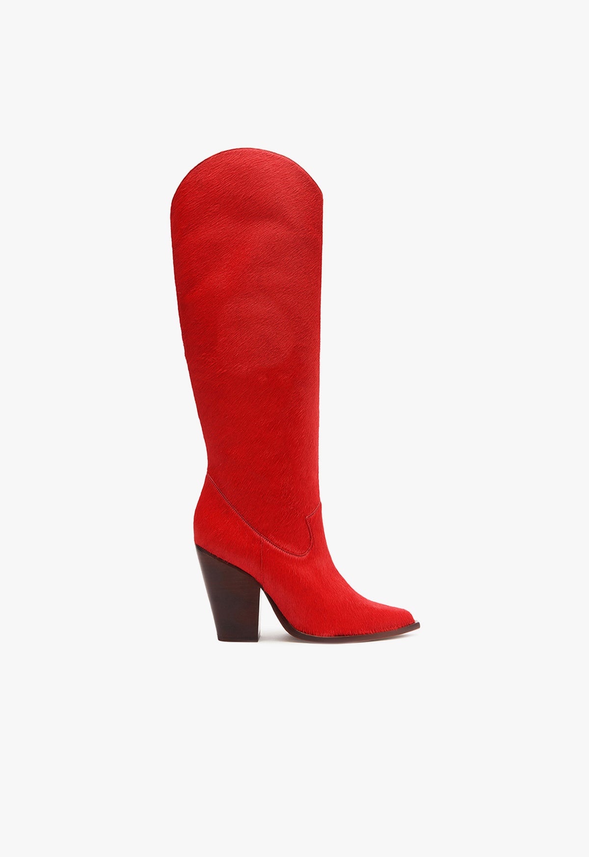 Ella Up Leather Boot Boots Spring 24 5 Club Red Leather - Schutz Shoes