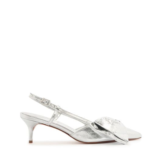 Judy Kitten Heel Pump Pumps WINTER 23 5 Silver Smashed Metallic - Schutz Shoes