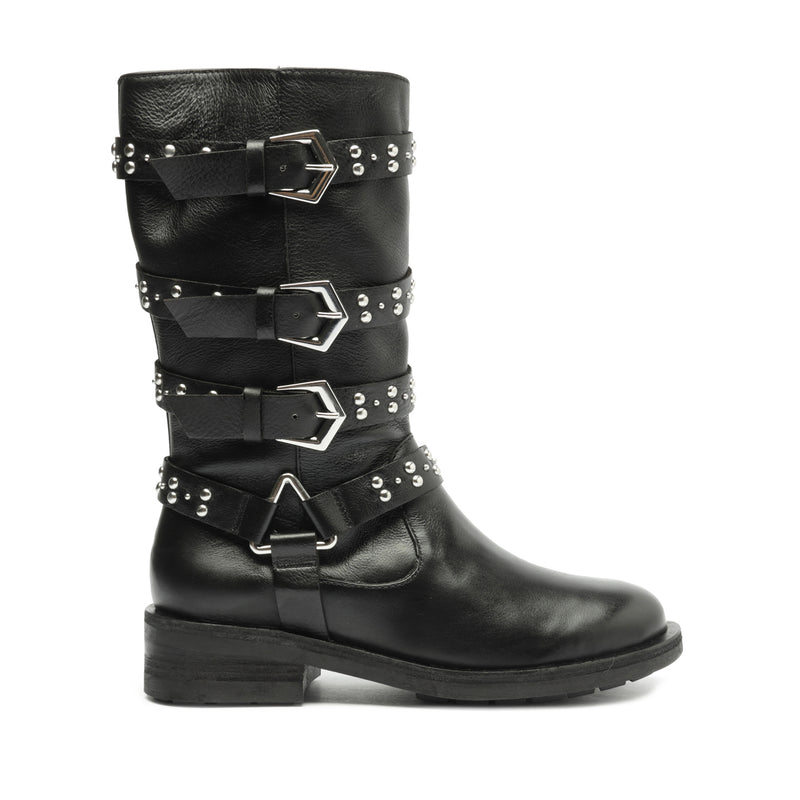 Gene Graxo Leather Boot Black