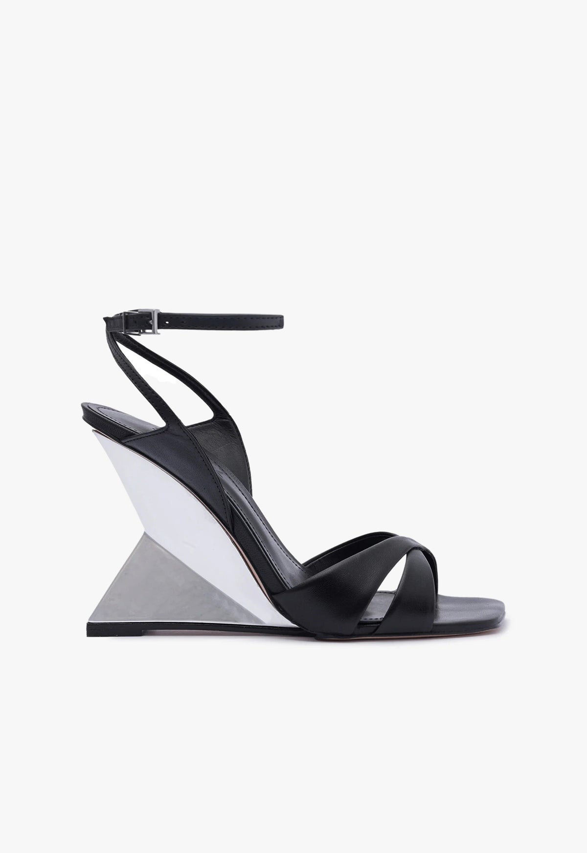 Jill Nappa Leather Sandal Sandals PRE FALL 23 5 Black Nappa Leather - Schutz Shoes