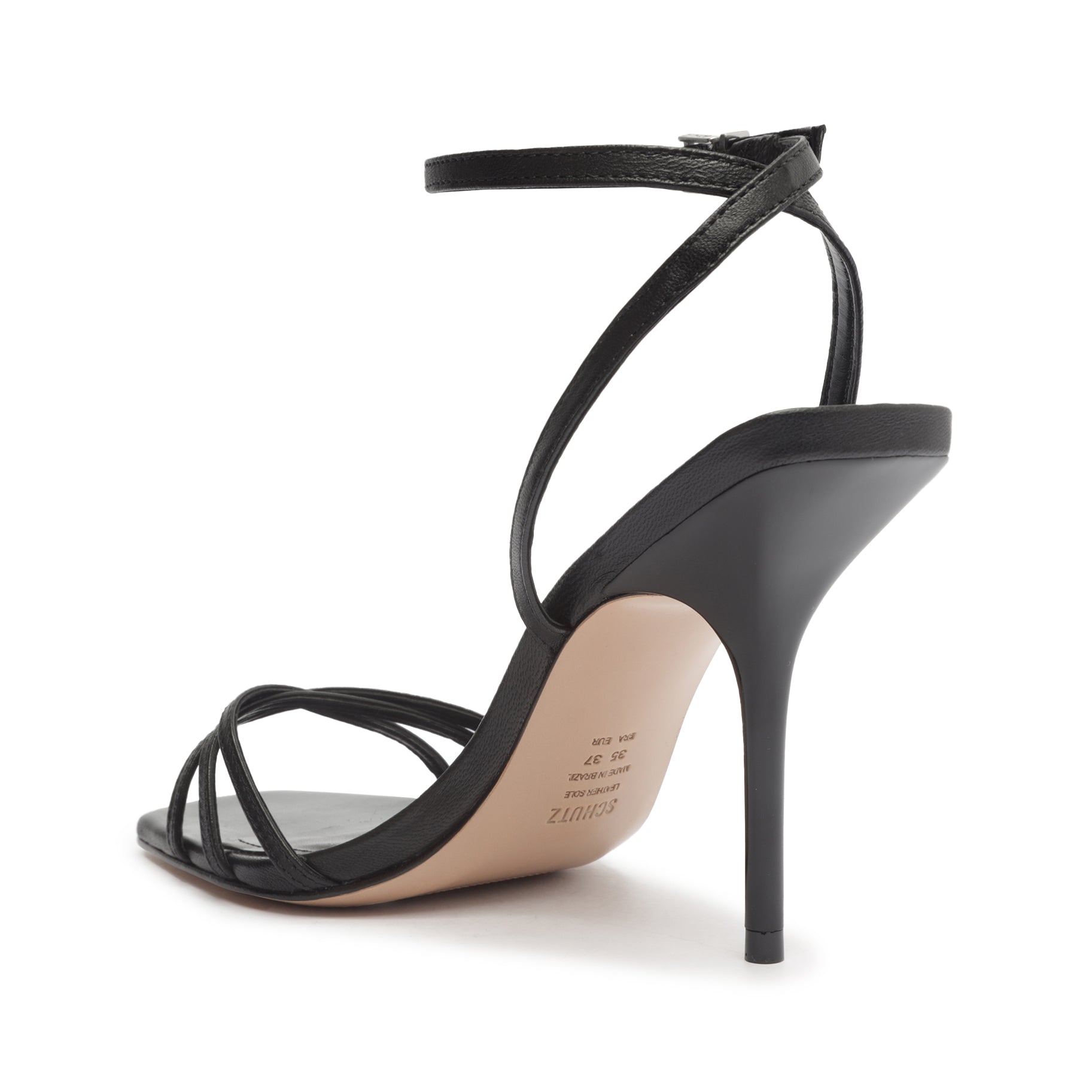 Amelia Square Nappa Leather Sandal High Summer 23 - Schutz Shoes