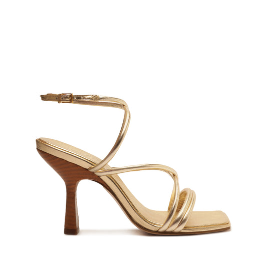 Phoeby Metallic Leather Sandal OLD 5 Gold Metallic Leather - Schutz Shoes