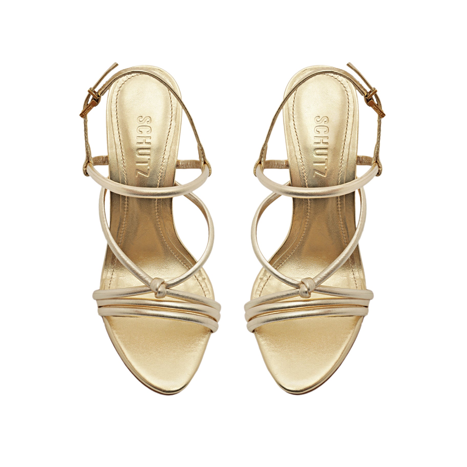 Daryl Metallic Leather Sandal OLD - Schutz Shoes