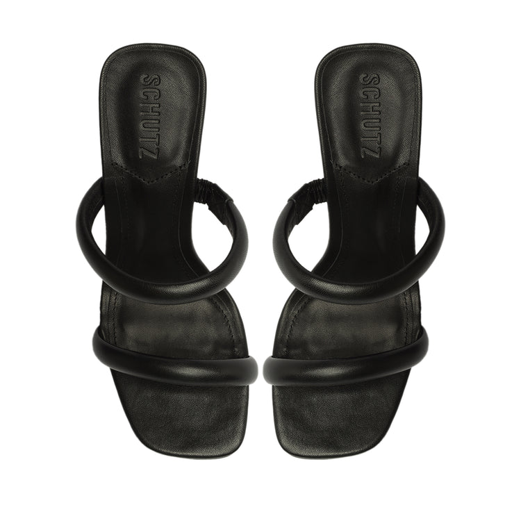 Ully Acrylic Nappa Leather Sandal Black