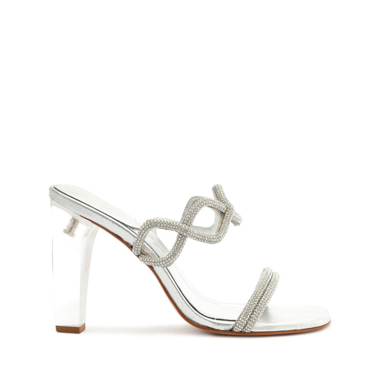 Arabella Glam Vinyl Sandal Sandals High Summer 23 5 Silver Vinyl - Schutz Shoes