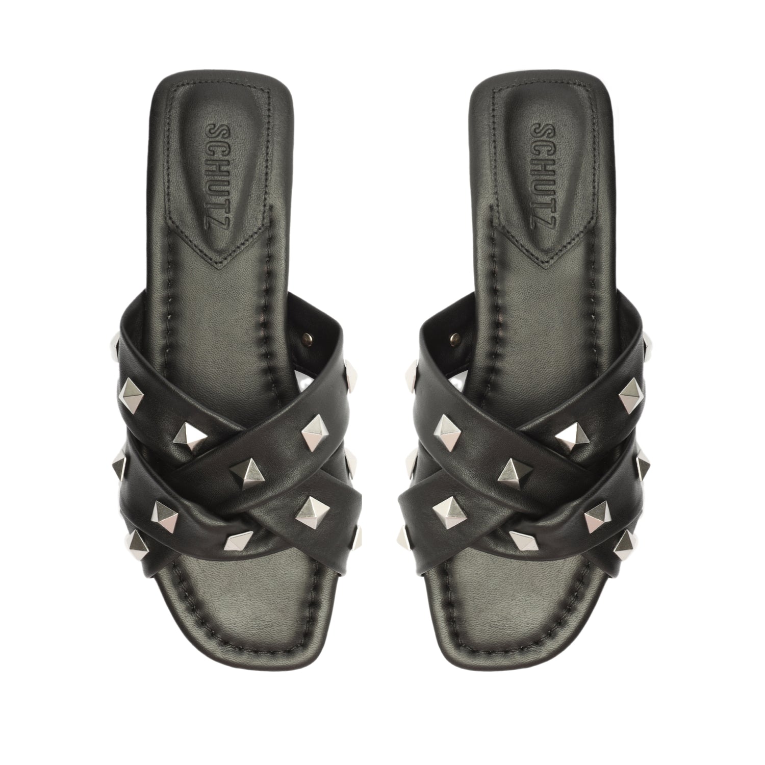 Roxanne Nappa Leather Sandal Black