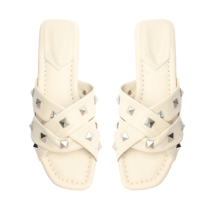 Roxanne Nappa Leather Sandal Flats High Summer 23    - Schutz Shoes