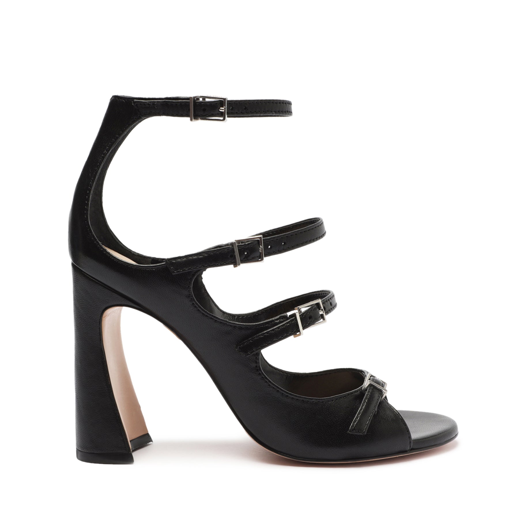 Roman Leather Sandal Sandals PRE FALL 23 5 Black Nappa Leather - Schutz Shoes