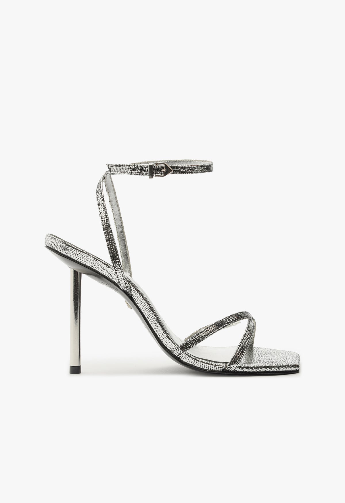 Eva Sandal Sandals Fall 24 5 Silver Leather - Schutz Shoes