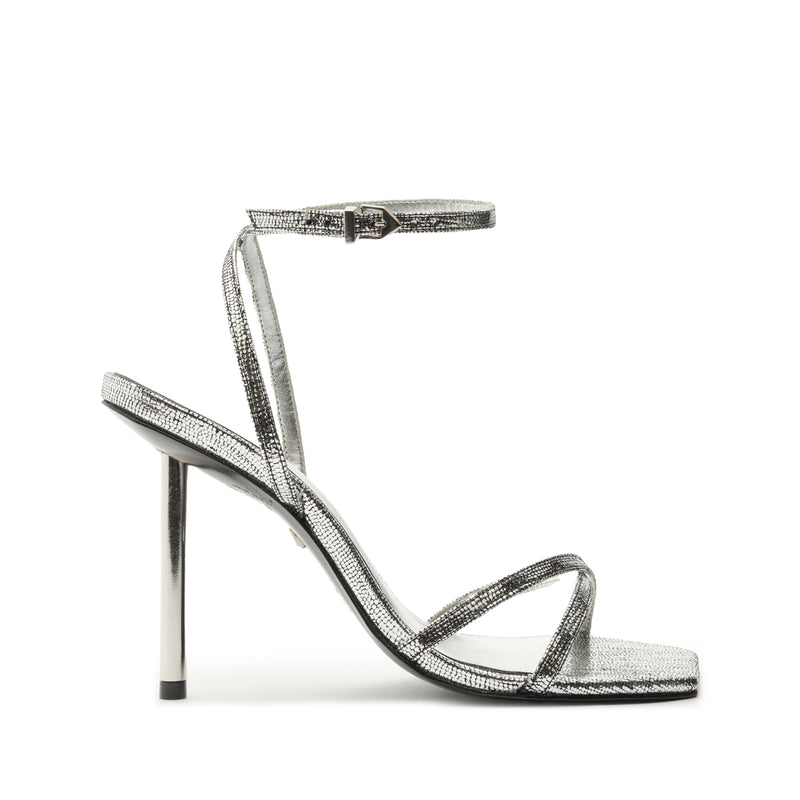 Eva Sandal Sandals Fall 24 5 Silver Leather - Schutz Shoes