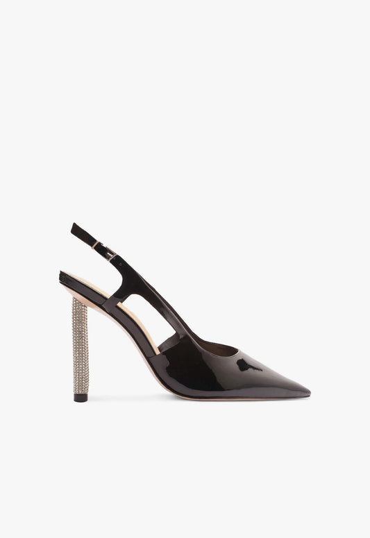 Boris Glam Pin Heel Pump WINTER 23 5 Black Patent Leather - Schutz Shoes