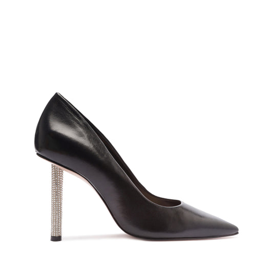 Lou Glam Pin Heel Pump Pumps WINTER 23 5 Black Nappa Leather - Schutz Shoes