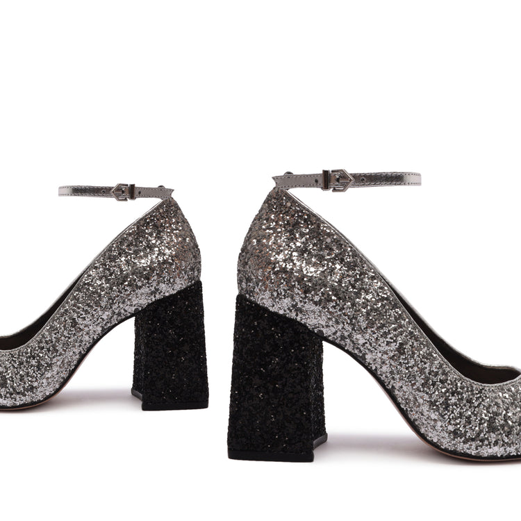 Buy Mast & Harbour Women Black Glitter Mid Top Heels - Heels for Women  10648050 | Myntra