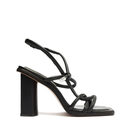 Anya Leather Sandal Sandals RESORT 24 5 Black Leather - Schutz Shoes