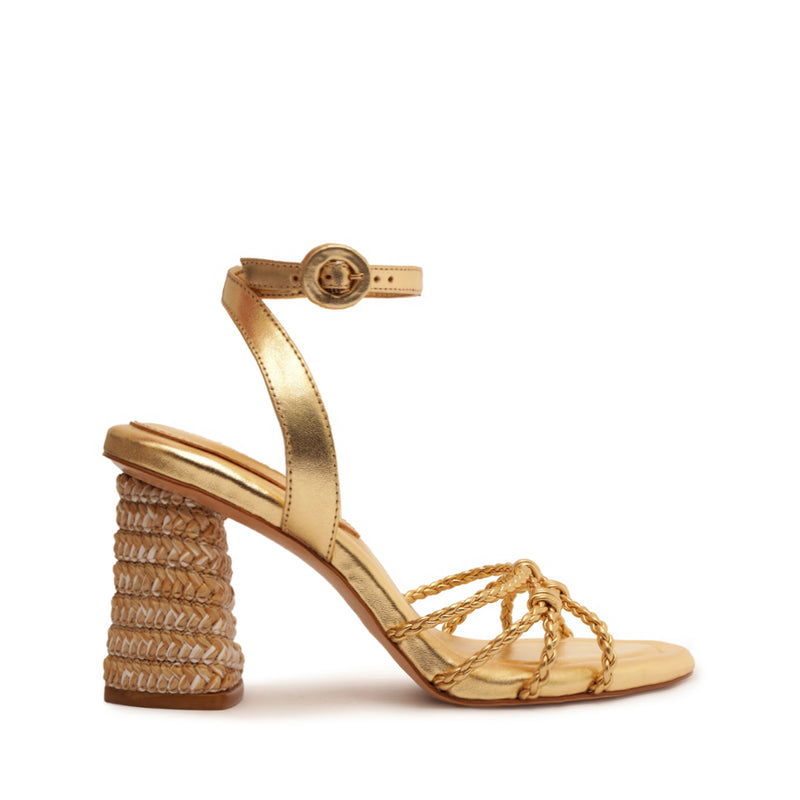 Amara Nappa Metallic Sandal Sandals Spring 24 5 Gold Nappa Metallic - Schutz Shoes