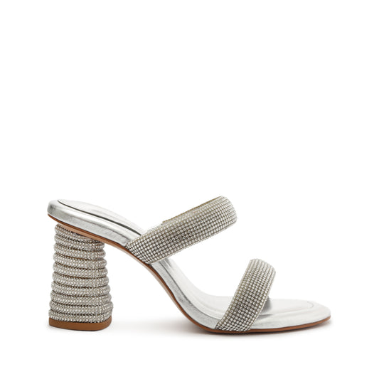 Tully Glam Metallic Nappa Sandal Sandals SPRING 24 5 Crystal Gray Metallic Nappa - Schutz Shoes