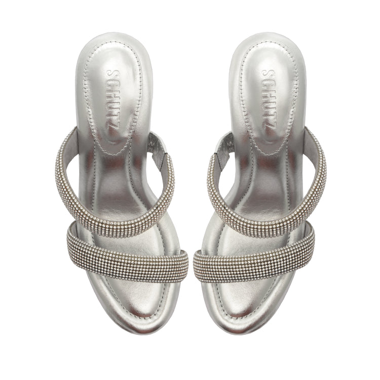 Tully Glam Metallic Nappa Sandal Sandals Spring 24    - Schutz Shoes