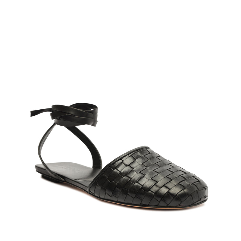Ariel Woven Leather Flat Flats Resort 24    - Schutz Shoes