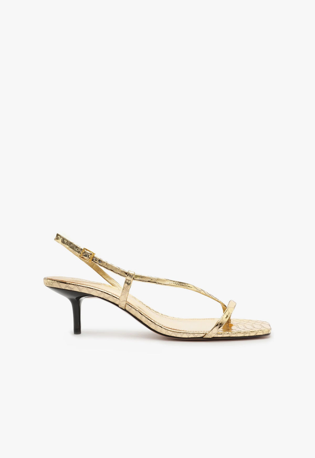 Heloise Metallic Leather Sandal FALL 23 5 Gold Metallic Leather - Schutz Shoes