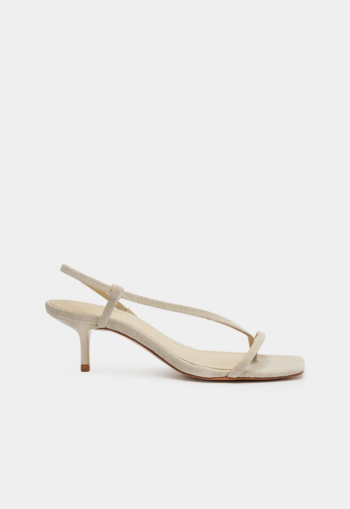 Heloise Linen Sandal SPRING 24 5 Beige Fabric - Schutz Shoes