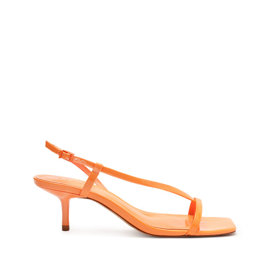 Heloise Patent Leather Sandal SPRING 24 5 Orange Patent Leather - Schutz Shoes