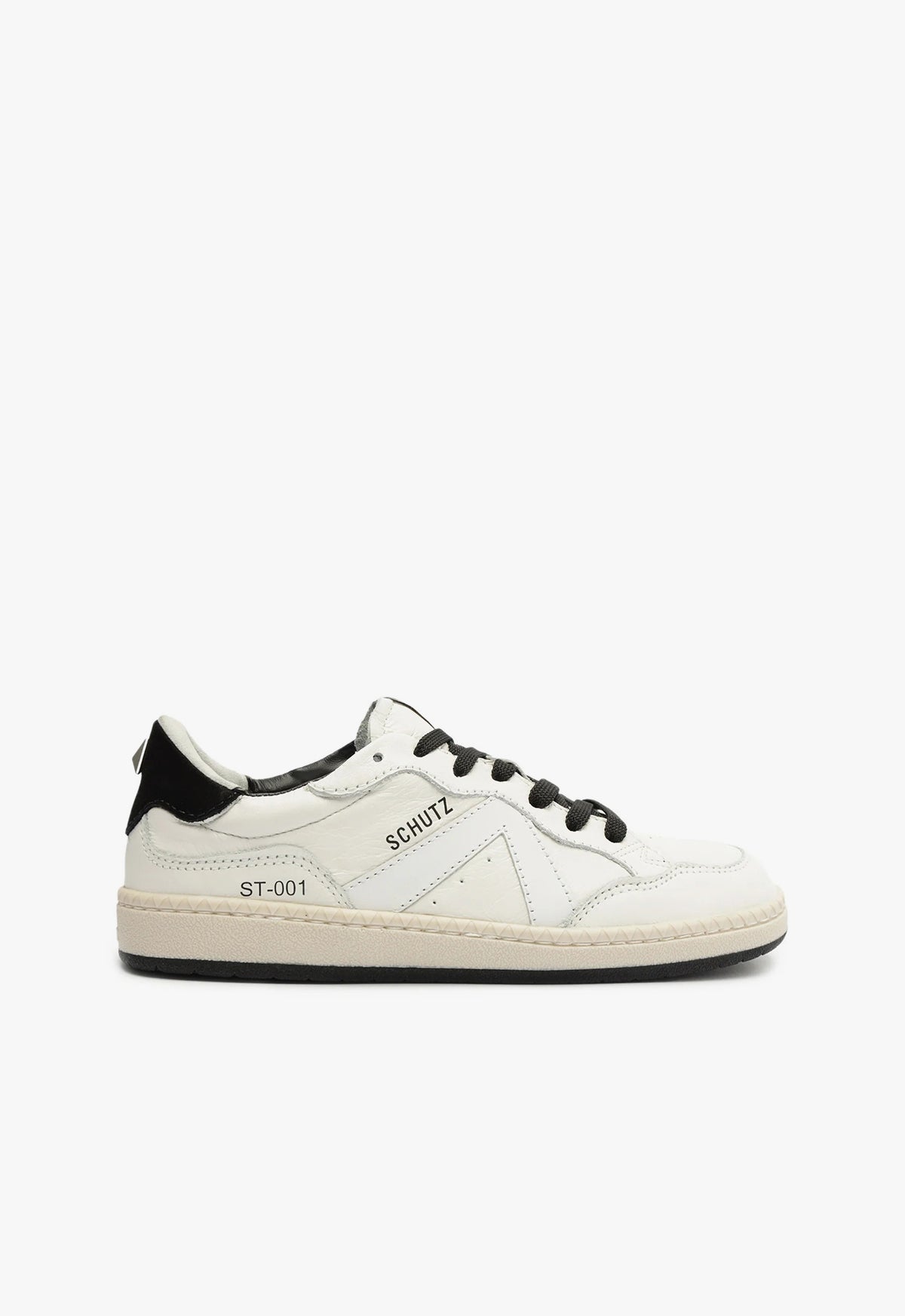 ST-001 Leather Sneaker 5 White Calf Leather - Schutz Shoes