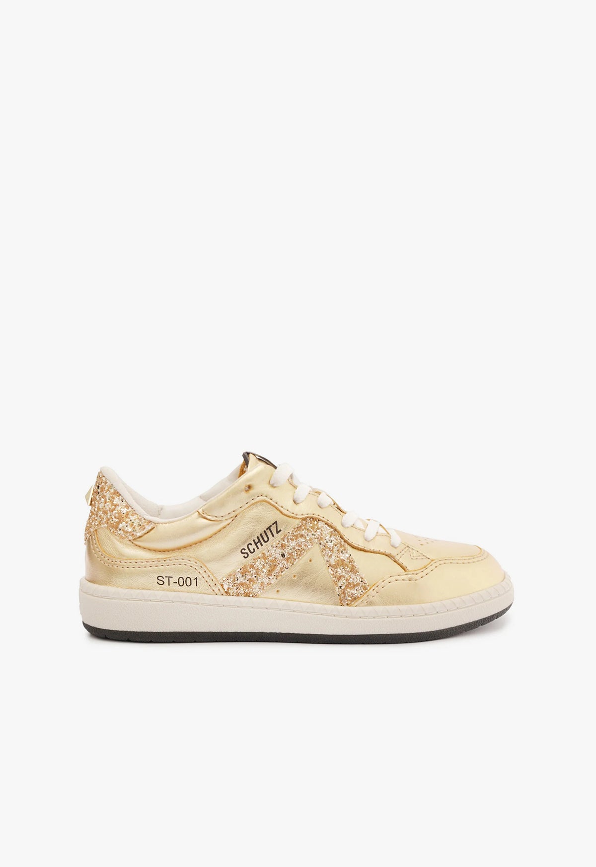 ST-001 Leather Sneaker FALL 23 5 Gold Calf Leather - Schutz Shoes