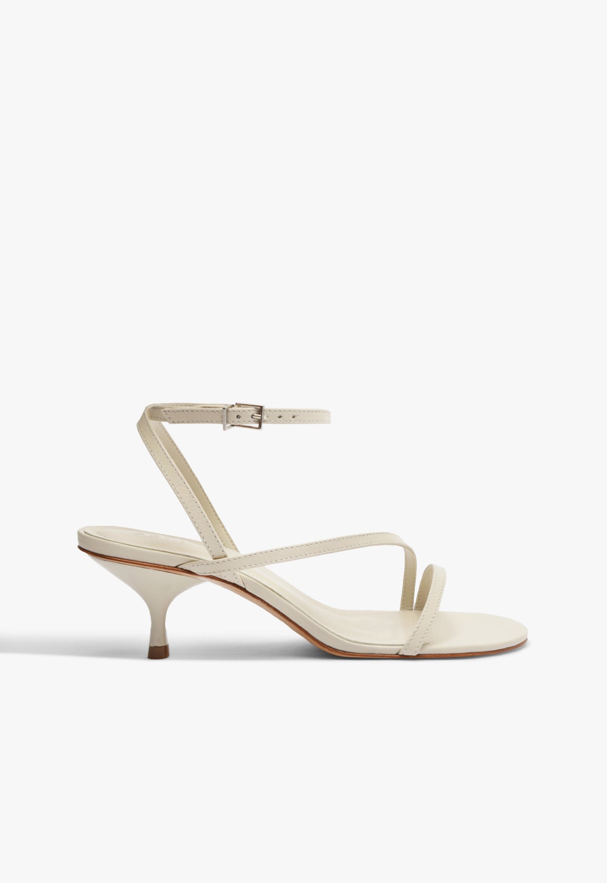 Helene Leather Sandal 5 White Leather - Schutz Shoes