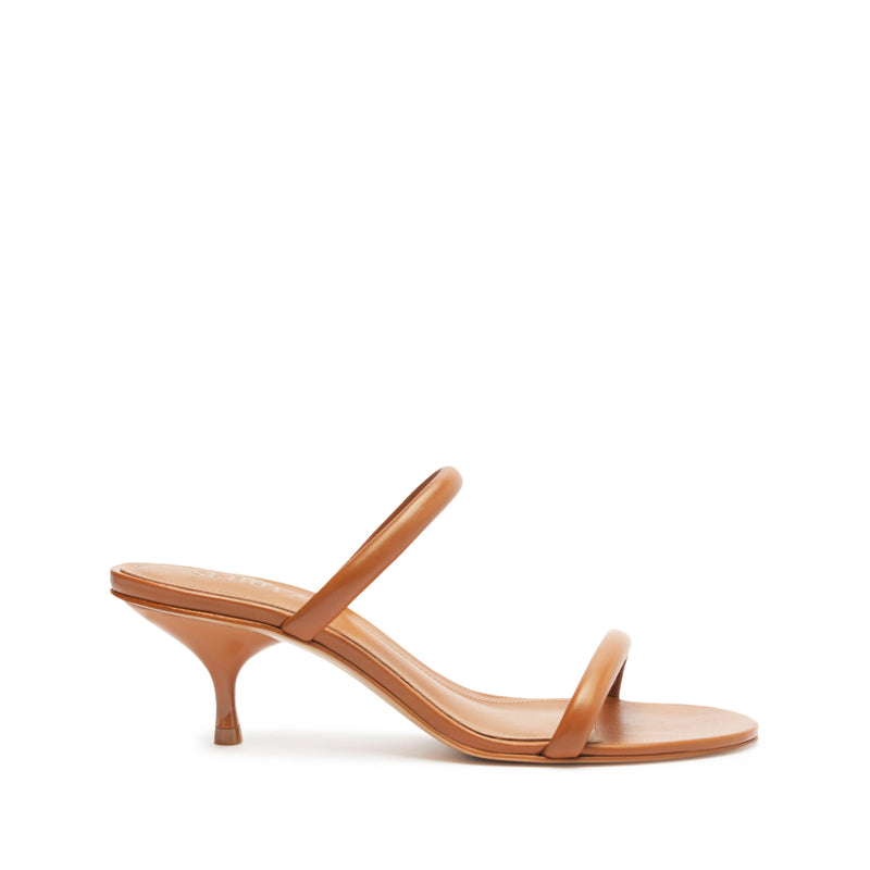 Taliah Mid Nappa Leather Sandal Sandals Spring 24 5 Honey Peach Nappa Leather - Schutz Shoes