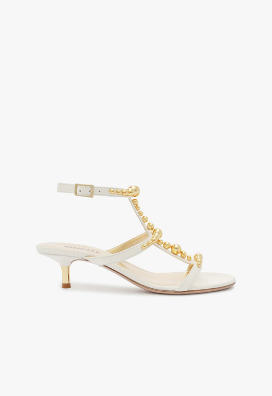 Arienne Leather Sandal Sandals WINTER 23 5 White Nappa Leather - Schutz Shoes