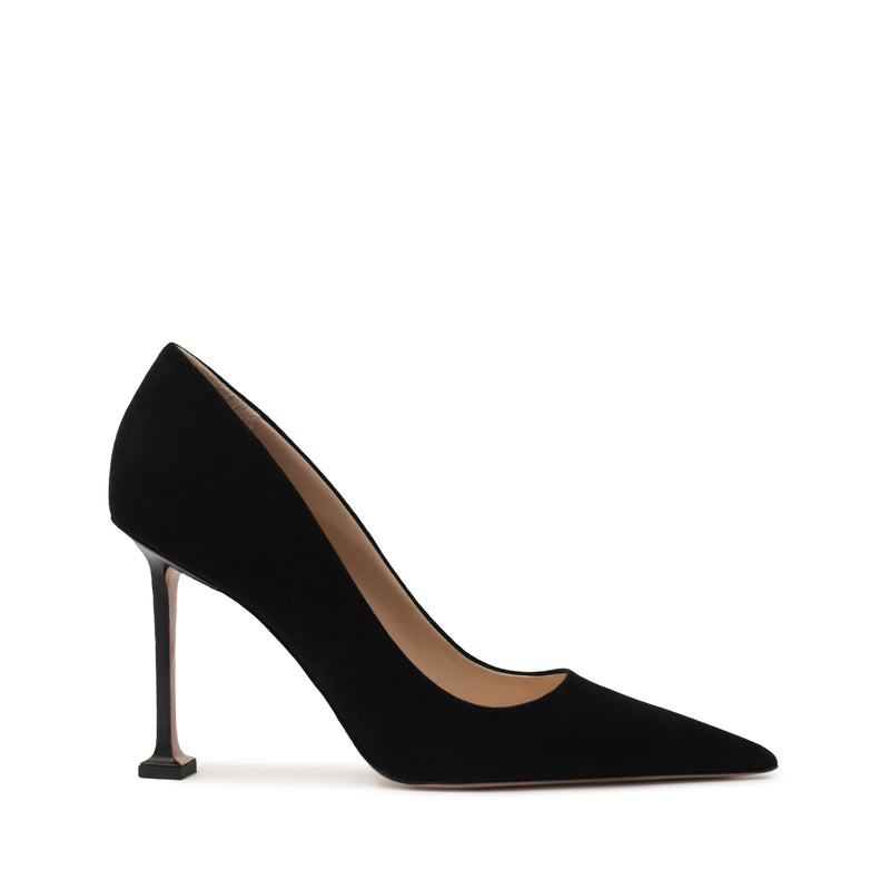 URBAN ROUND SPLASH – SILVER metallic nappa leather low heels | miMaO ®