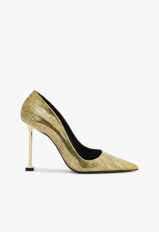 Firenze Pump Pumps Fall 24 5 Gold Leather - Schutz Shoes