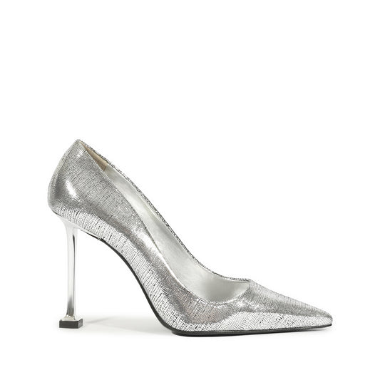 Firenze Pump Pumps Fall 24 5 Silver Leather - Schutz Shoes