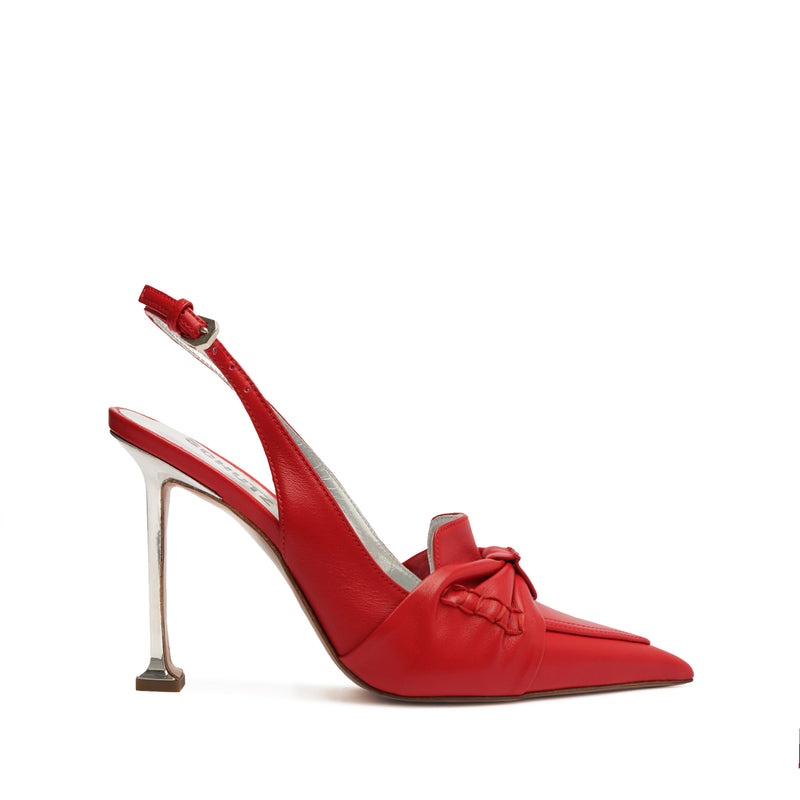 Fiorella Leather Pump Pumps Fall 23 5 Red Nappa Leather - Schutz Shoes