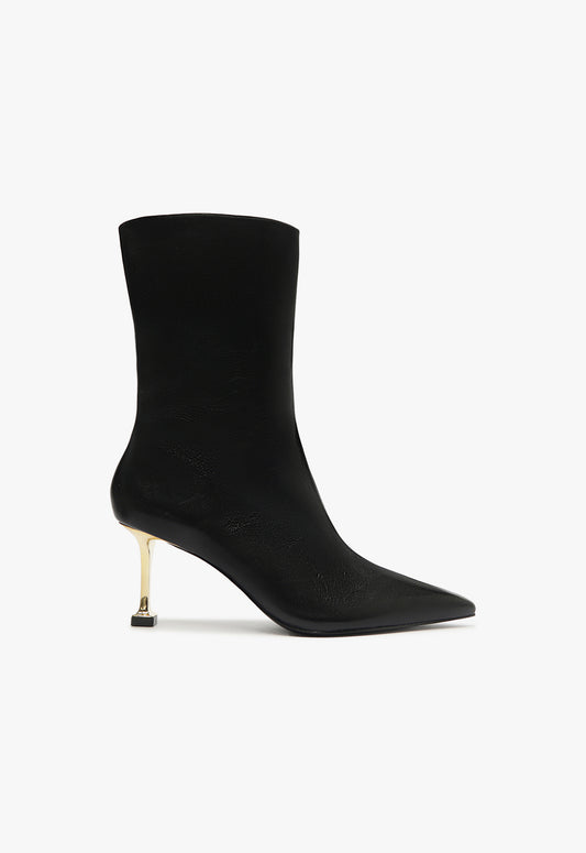 Firenze Bootie Booties Fall 24 5 Black Leather - Schutz Shoes