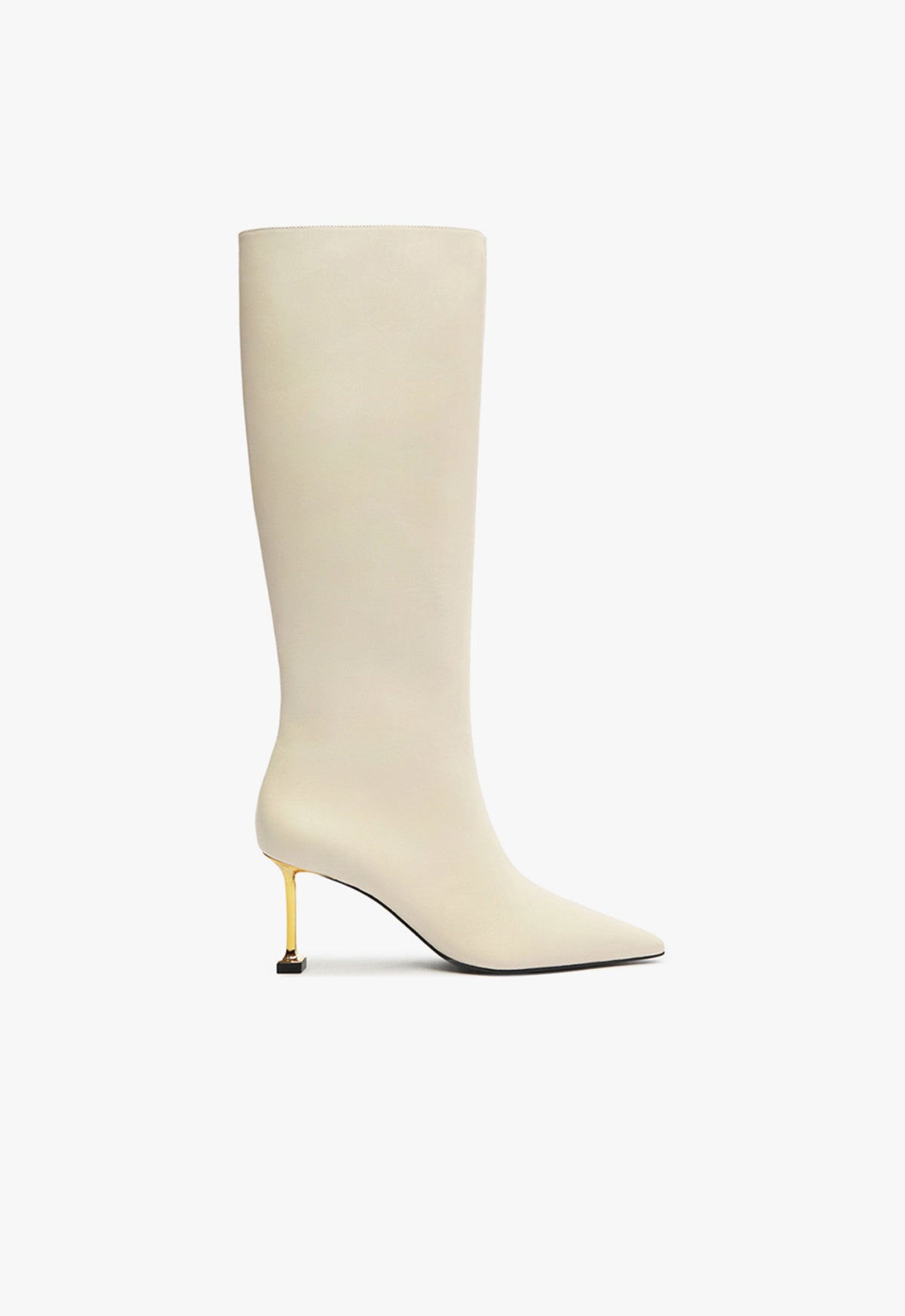 Firenze Up Boot Fall 24 5 Pearl Atanado Leather - Schutz Shoes