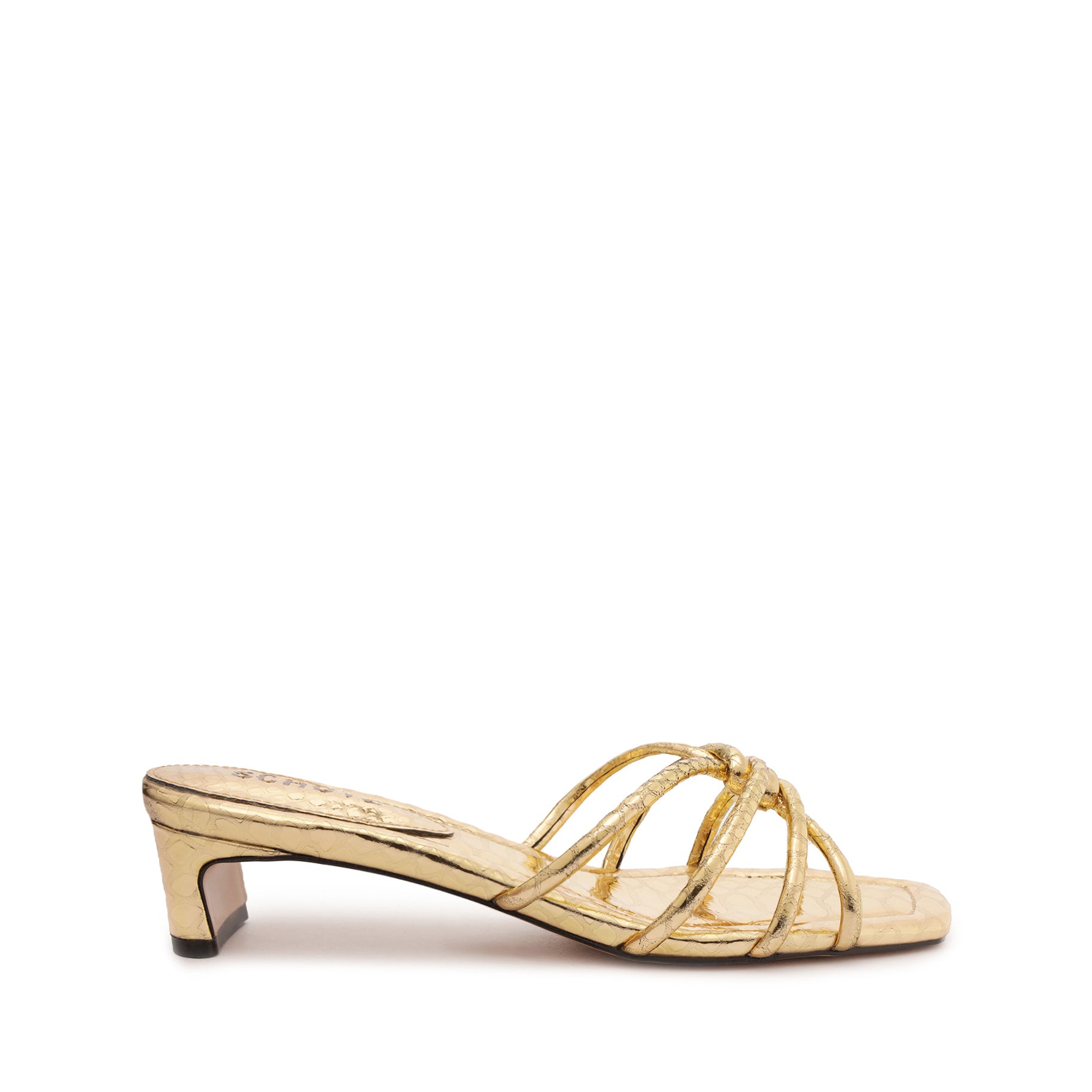 Rachel Mule Metallic Sandal Sandals FALL 23 5 Gold Metallic Leather - Schutz Shoes