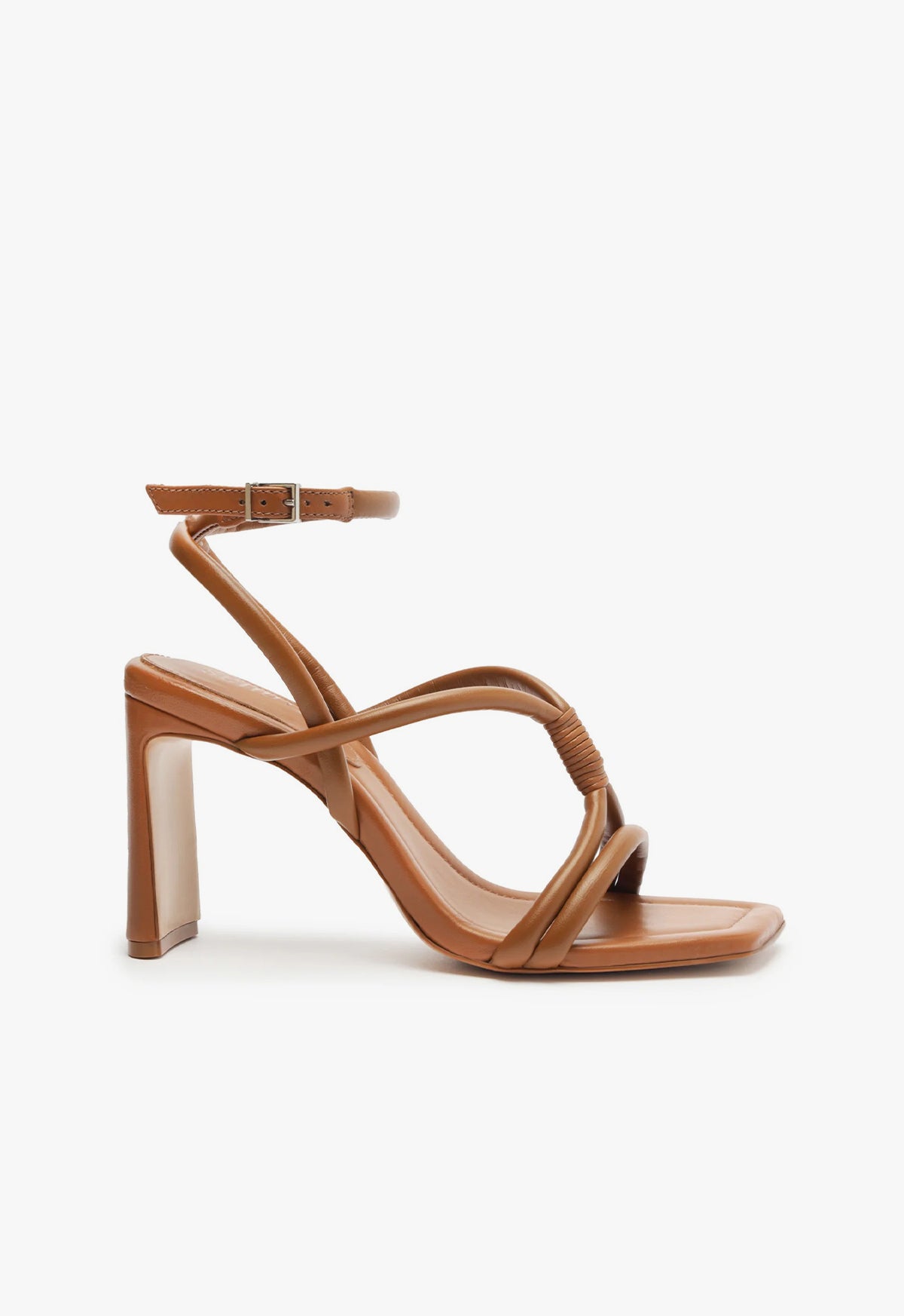 Nadia Leather Sandal Sandals SPRING 24 5 Honey Peach Leather - Schutz Shoes