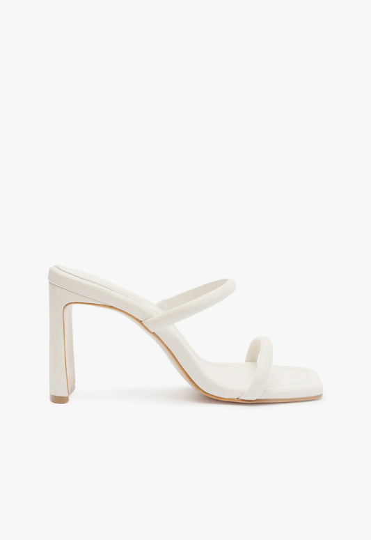 Ully Tab Sandal SUMMER 24 5 White Leather - Schutz Shoes