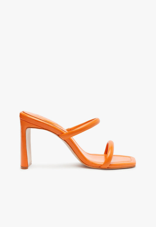 Ully Tab Sandal Sandals SUMMER 24 5 Orange Leather - Schutz Shoes