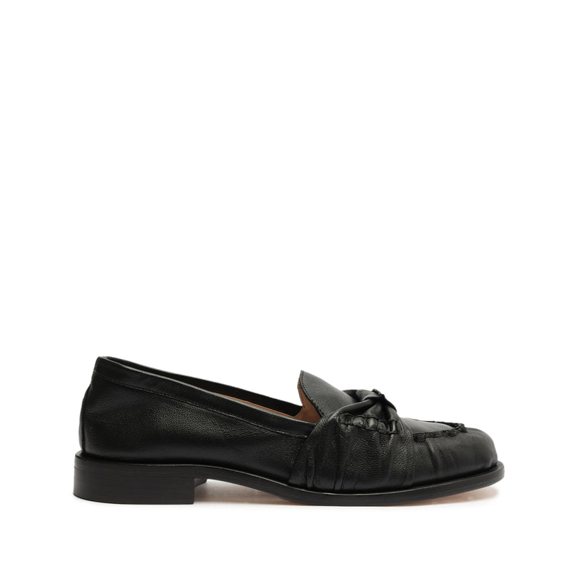 Luca Leather Flat Flats WINTER 23 5 Black Nappa Leather - Schutz Shoes
