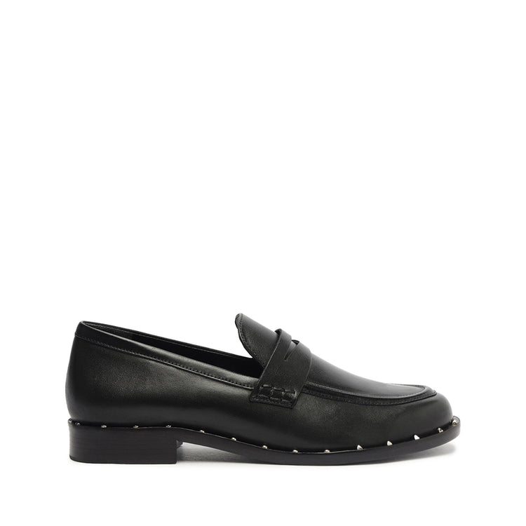 Andria Flat Flats Fall 24 5 Black Leather - Schutz Shoes