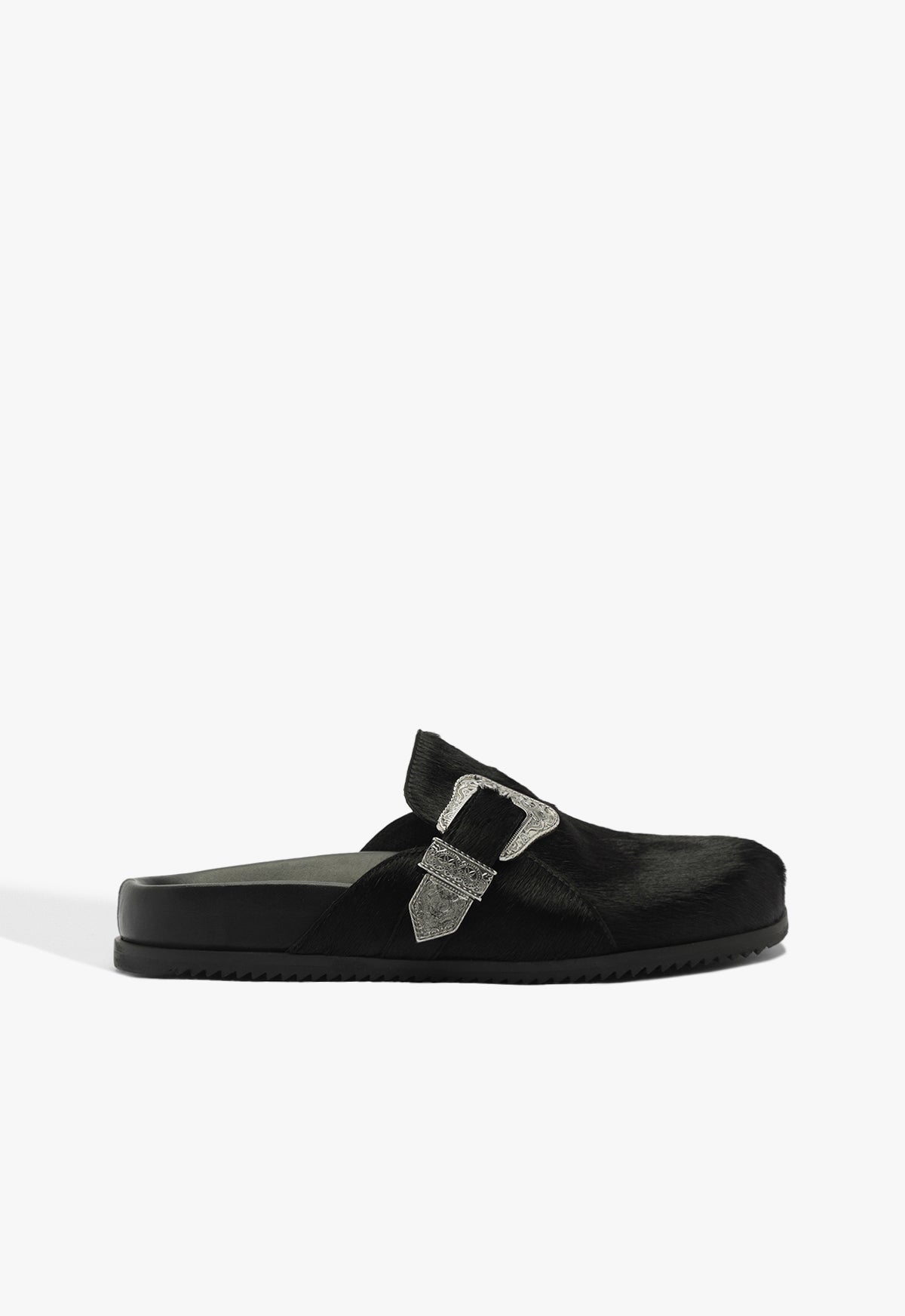 Grace Calf Hair Clog OLD 5 Black Hair calf - Schutz Shoes