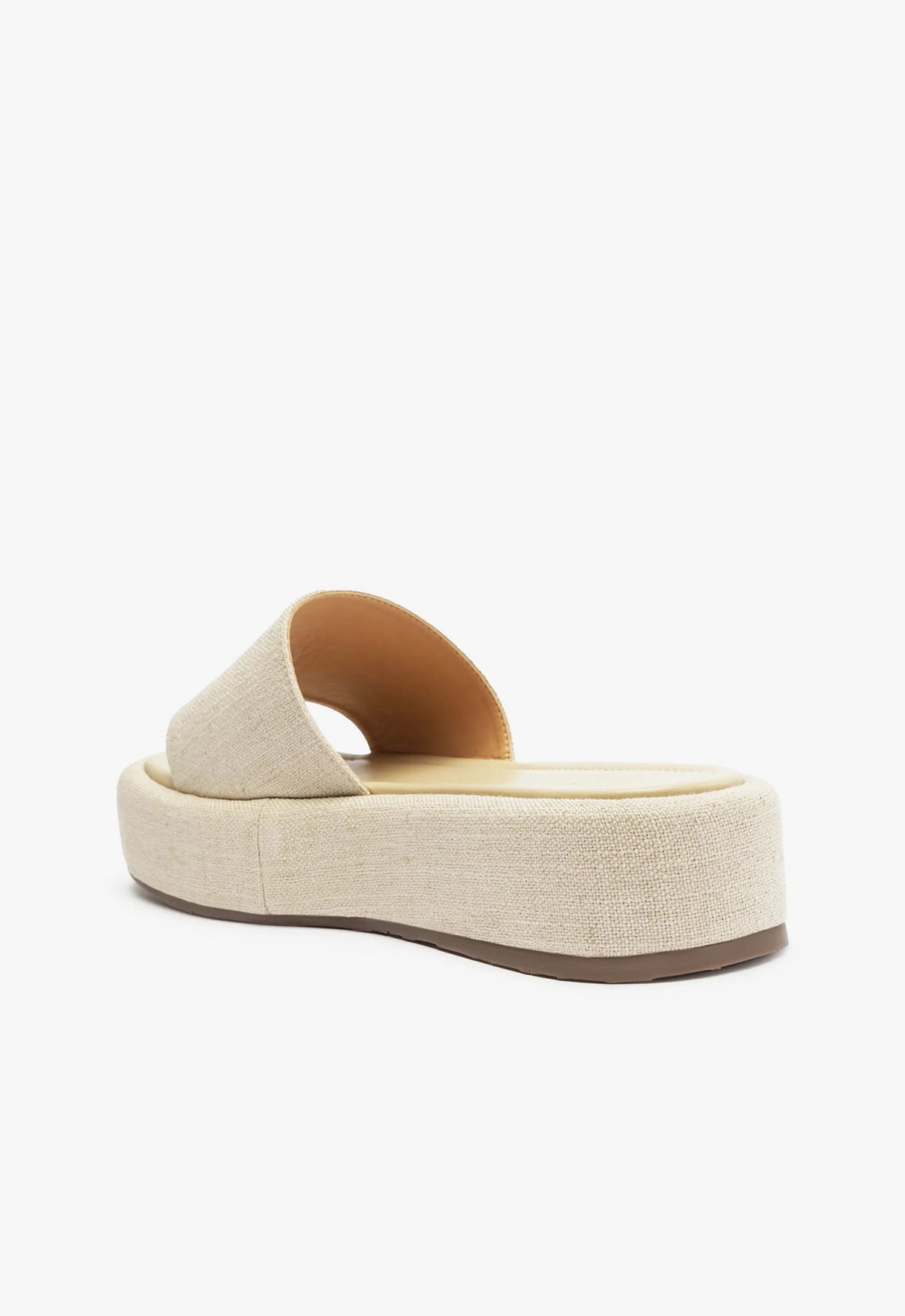 Yara Linen Flatform Flats SPRING 24 - Schutz Shoes