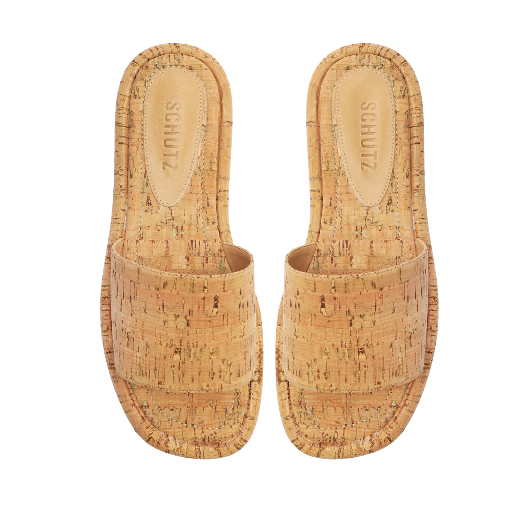 Yara Cork Sandal Flats SPRING 24    - Schutz Shoes