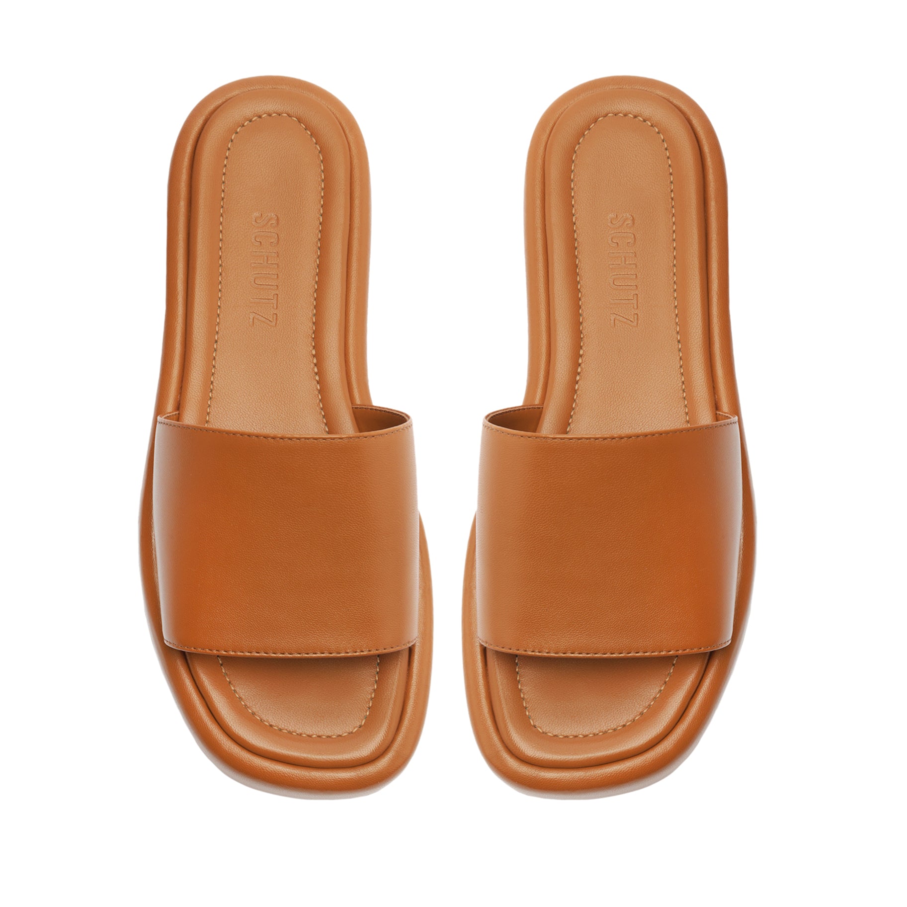 Yara Leather Sandal Flats SPRING 24    - Schutz Shoes