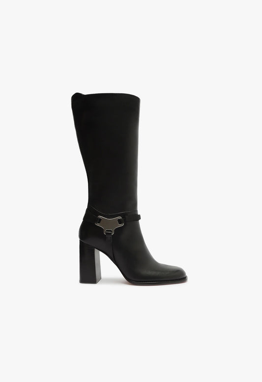 Dallas Leather Boot Boots FALL 23 5 Black Leather - Schutz Shoes