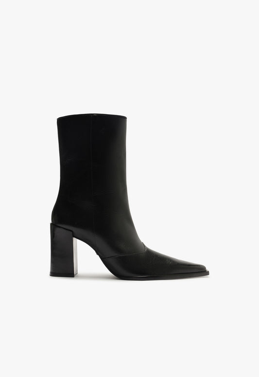 Raffaela Bootie Fall 24 5 Black Leather - Schutz Shoes