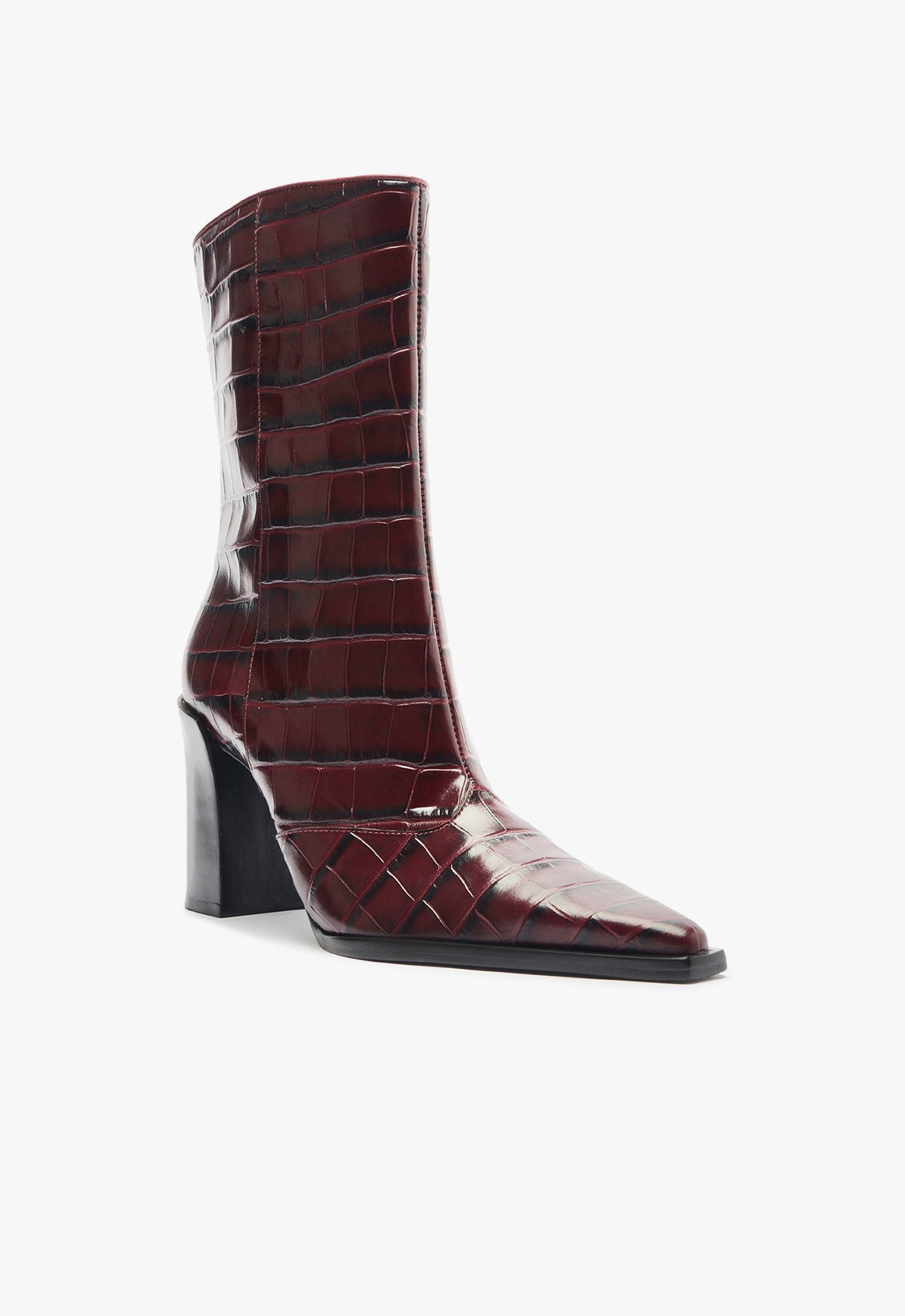 Burgundy Maroon Boots Raffaela Bootie Genuine Leather Bootie