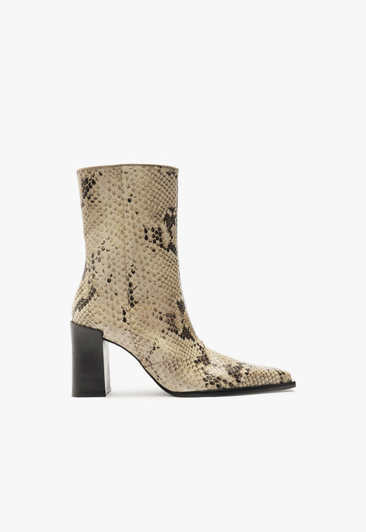 Raffaela Bootie Fall 24 5 Animal Print Leather - Schutz Shoes